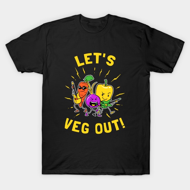 Let's Veg Out T-Shirt by dumbshirts